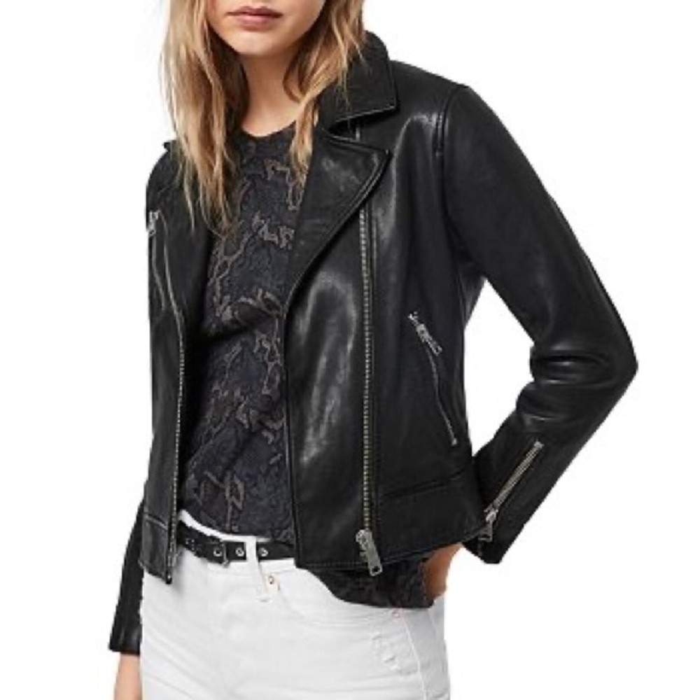 🤍 nwt | all saints | fia leather jacket